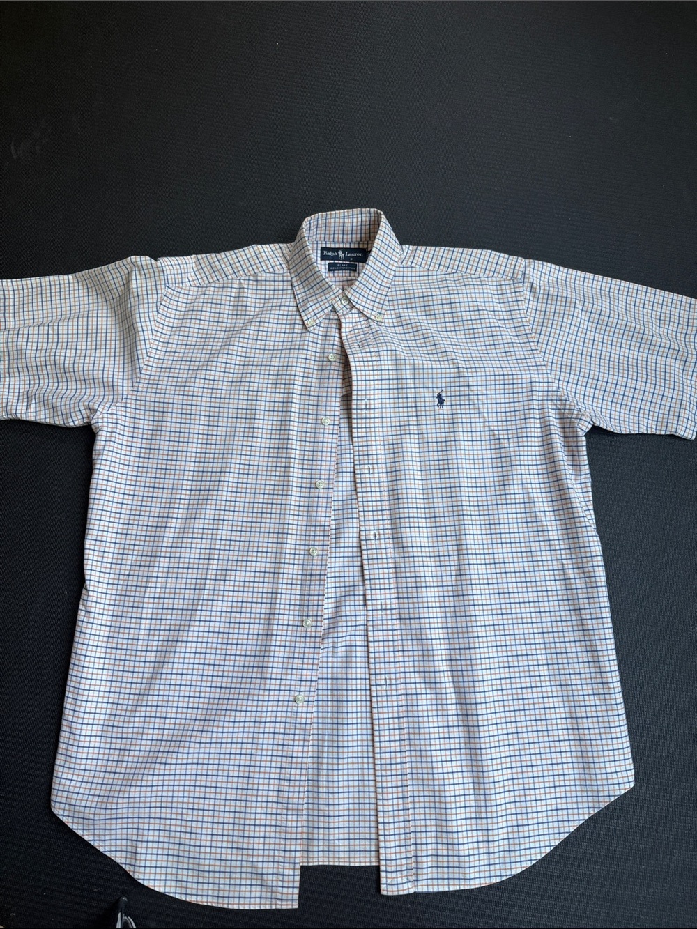 Polo by Ralph Lauren Short-Sleeve Check Button-Down Shirt - White/Blue/Tan